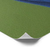 Muis in blauwe jas en beanie | AI Art Poster (Hoek)