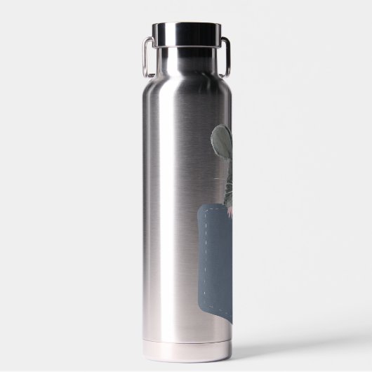 Muis in Blue Jean Pocket Waterfles (Voorkant)