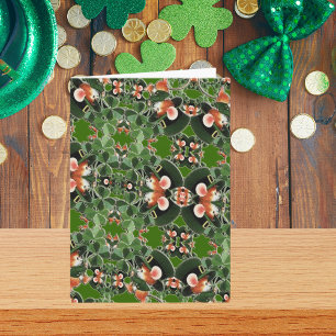 Muis in Clover Kaleidoscope St. Patrick's Day Kaart