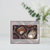 Muis in de Chocoladedoos Briefkaart (Staand voorkant)