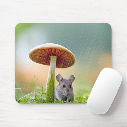 Muis in de regen muismat (Met muis)