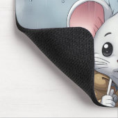 Muis in de regen muismat (Hoek)