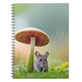 Muis in de regen notitieboek (Voorkant)