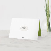 Muis in de regen voor vriend kaart (Achterkant)