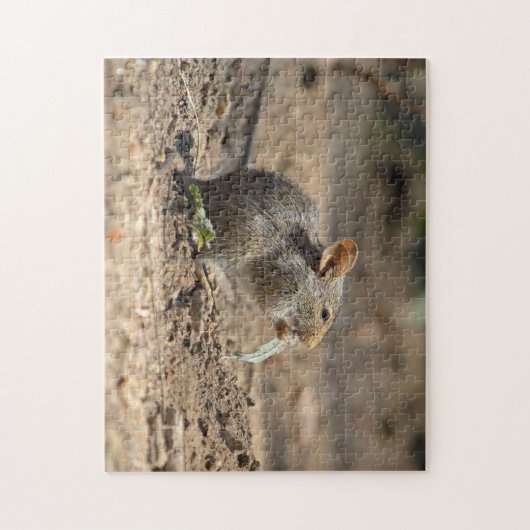 Muis in de Wilde Jigzaag Puzzle Legpuzzel (Verticaal)