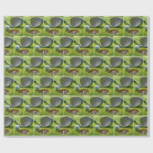 Muis in een golfbaangat cadeaupapier (Vlak)