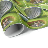 Muis in een golfbaangat cadeaupapier (Rol Hoek)