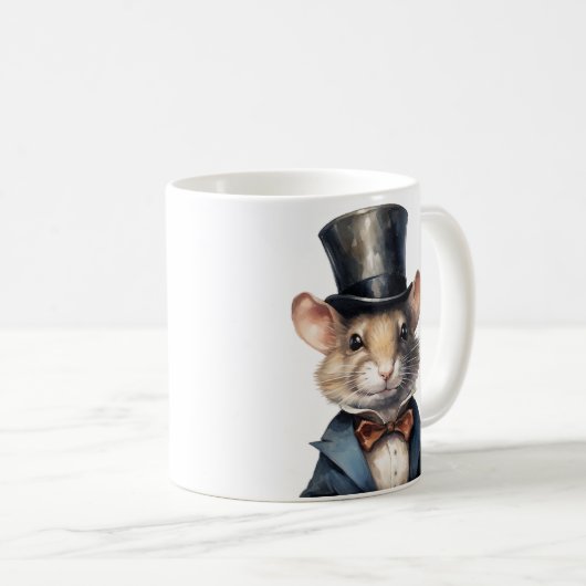 Muis in een hoge hoed en een pak Mok (Voorkant rechts)