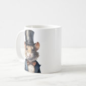 Muis in een hoge hoed en een pak Mok (Voorkant links)