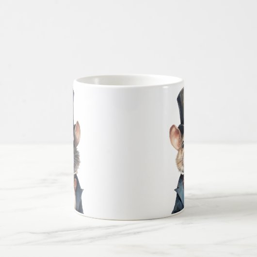 Muis in een hoge hoed en een pak Mok (Center)