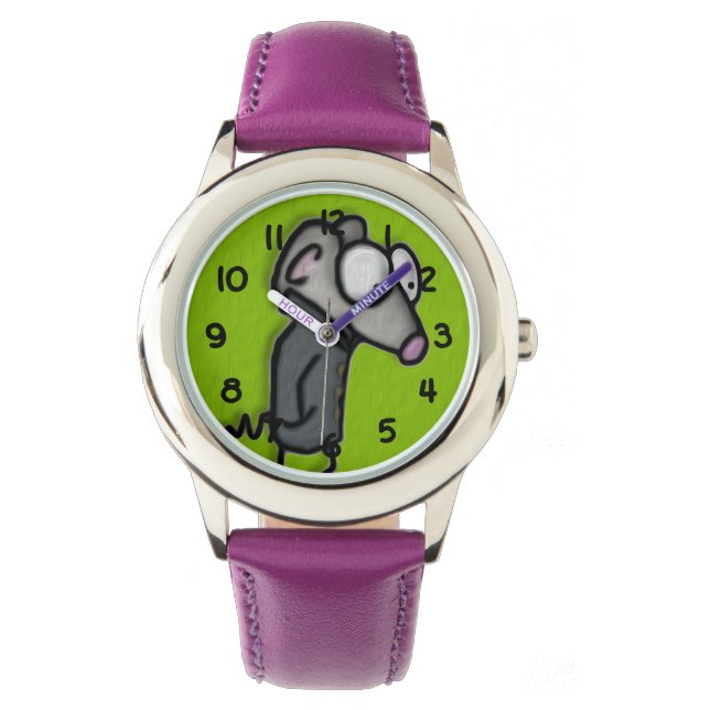 Muis in een loopgraaf horloge (Voorkant)