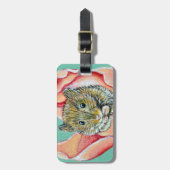 Muis in een Tulpenschilderij Bagagelabel (Voorkant verticaal)