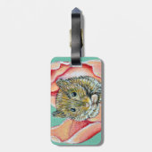 Muis in een Tulpenschilderij Bagagelabel (Achterkant verticaal)