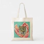 Muis in een Tulpenschilderij Tote Bag (Achterkant)