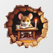 Muis in het huis - plinten board sticker (Vel)