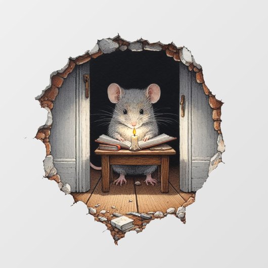 Muis in het huis - plinten board sticker (Vel)
