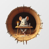 Muis in het huis - plinten board sticker (Vel)