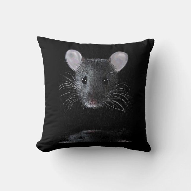Muis in het speldenkussen van de Regen Kussen (Voorkant)