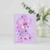 Muis in Hoopskirt Briefkaart (Staand voorkant)