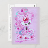 Muis in Hoopskirt Briefkaart (Voorkant / Achterkant)