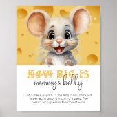 Muis in kaas hoe groot is mama's buik spel poster (Voorkant)
