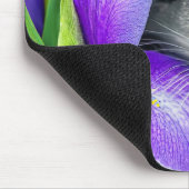 Muis in Paarse iris Muismat (Hoek)