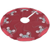 Muis in Pocket Kerstboom Rok (Gekanteld)