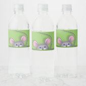 Muis in Pocket Waterfles Etiket (Flessen)