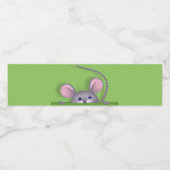 Muis in Pocket Waterfles Etiket (Enkel label)