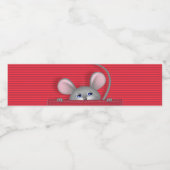 Muis in Pocket Waterfles Etiket (Enkel label)