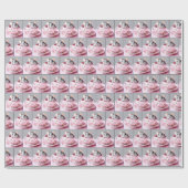 Muis in theekopje cadeaupapier (Vlak)