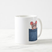 Muis in zak koffiemok (Voorkant rechts)