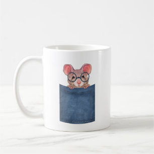 Muis in zak koffiemok