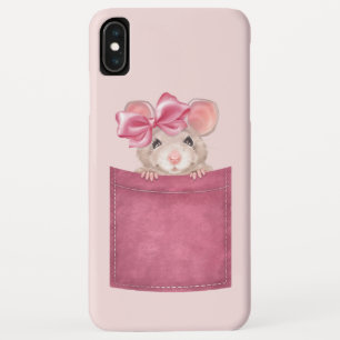 Muis in zak. Roze versie Case-Mate iPhone Case