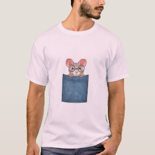 Muis in zak t-shirt