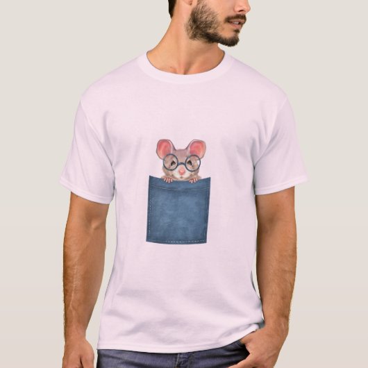 Muis in zak t-shirt (Voorkant)