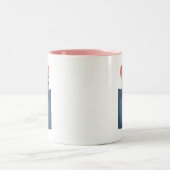 Muis in zak tweekleurige koffiemok (Center)