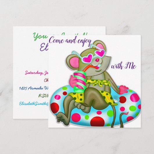 Muis Kaart (Voorkant / Achterkant)