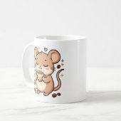 Muis Kawaii koffiemok cadeau (Voorkant links)