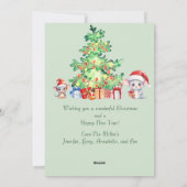 Muis Kerst Kaart (Achterkant)