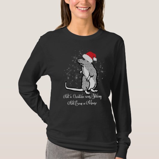 Muis kerst T-shirt niet een schepsel (Voorkant)
