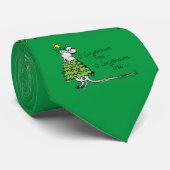 Muis Kerstboom Grappige Kinderen Stropdas (Opgerold)