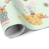 Muis kerstcadeauverpakking cadeaupapier (Rol Hoek)