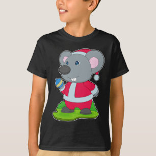 Muis Kerstmis Kerstbal T-shirt