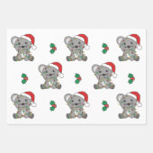 Muis Kerstmis Winter Dieren Vakantie Muizen Inpakpapier Vel (Voorkant 2)