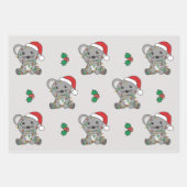 Muis Kerstmis Winter Dieren Vakantie Muizen Inpakpapier Vel (Voorkant)