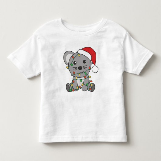 Muis Kerstmis Winter Dieren Vakantie Muizen Kinder Shirts (Voorkant)