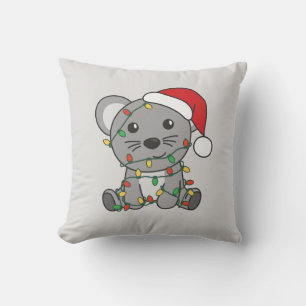 Muis Kerstmis Winter Dieren Vakantie Muizen Kussen