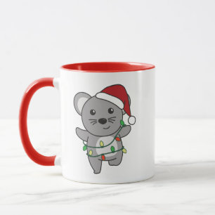 Muis Kerstmis Winter Dieren Vakantie Muizen Mok