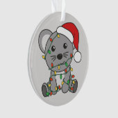 Muis Kerstmis Winter Dieren Vakantie Muizen Ornament (voorkant)
